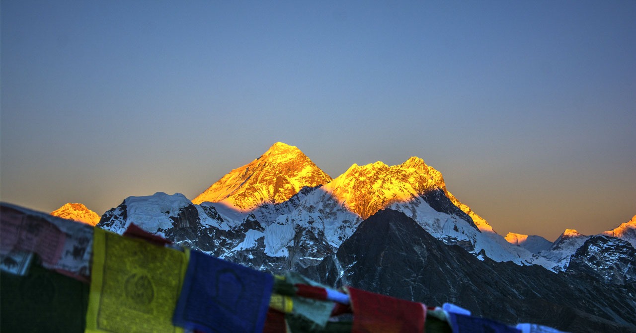 				Sunset view from Gokyo Ri					